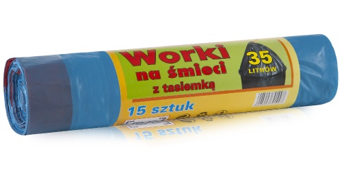 Worek HDPE 35L z tasiemką